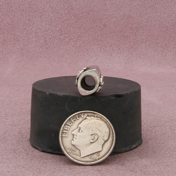 pandora sterling silver daisy flower bead charm pendant - Picture 2 of 3